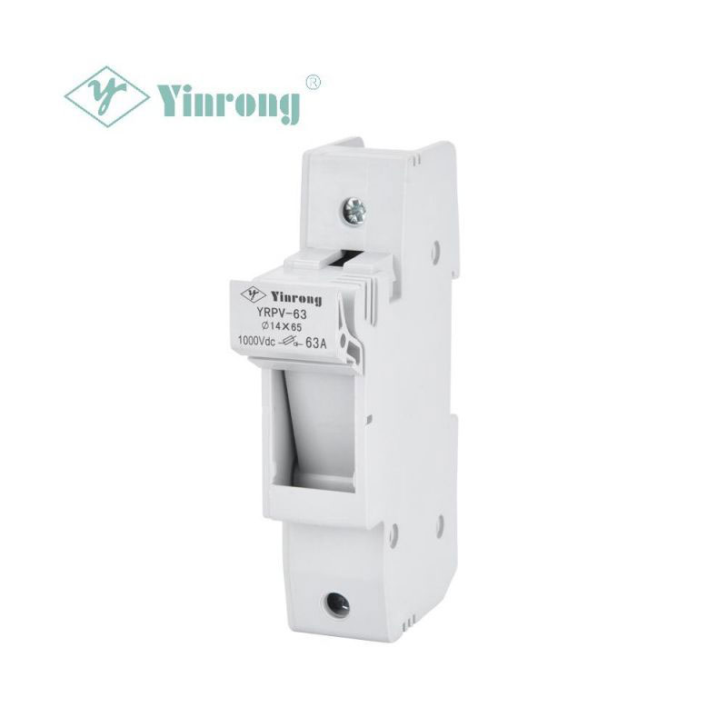 1000VDC 63A 14×65mm Eguzki PV DIN Rail Fusible Euskarria