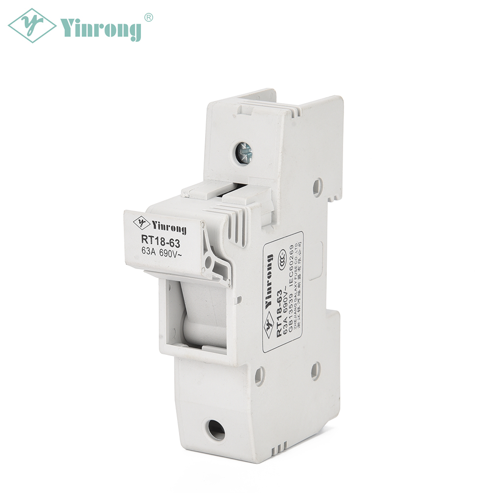 500VAC 63A 14×51mm DIN Rail Fusible Euskarria